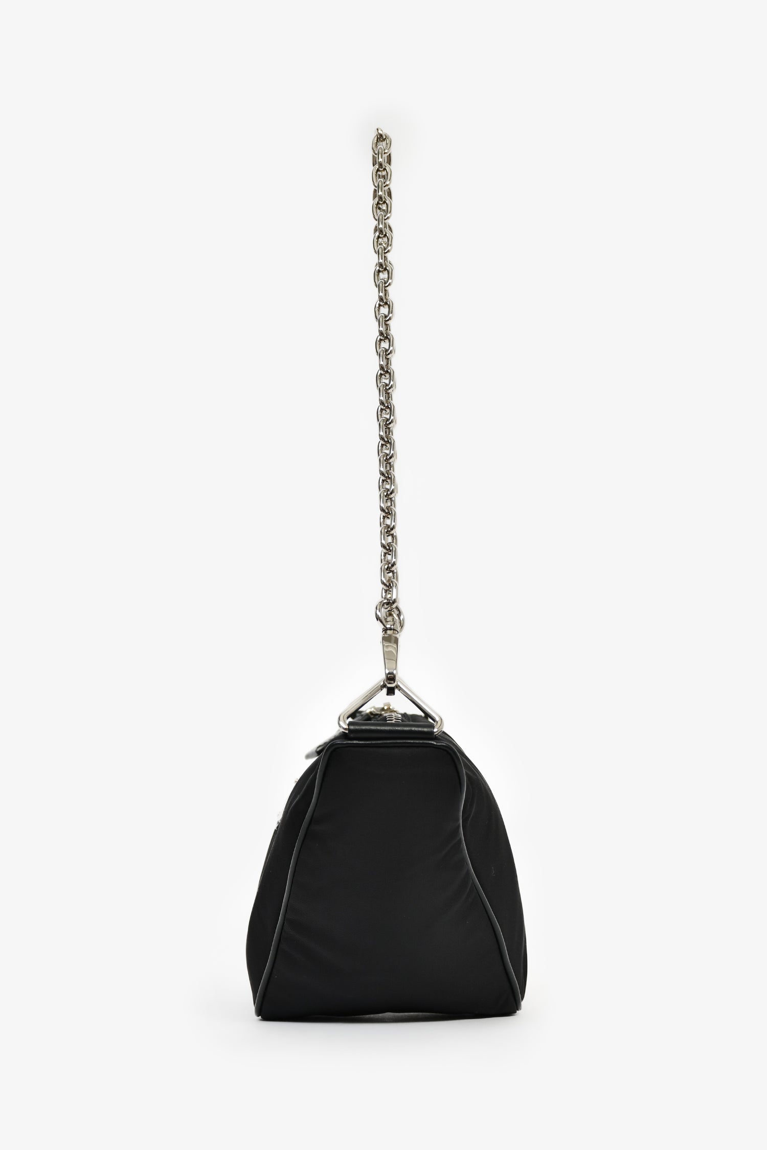 Prada Black Nylon 2005 Re-Edition Crossbody Triangle Shape – Lux