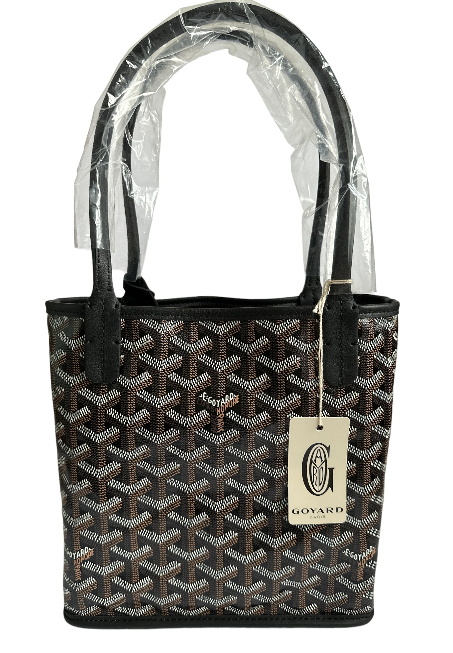 Goyardine Goyard Black Tote Bag Goyard Anjou Gm Tote Bag Goyard Gm