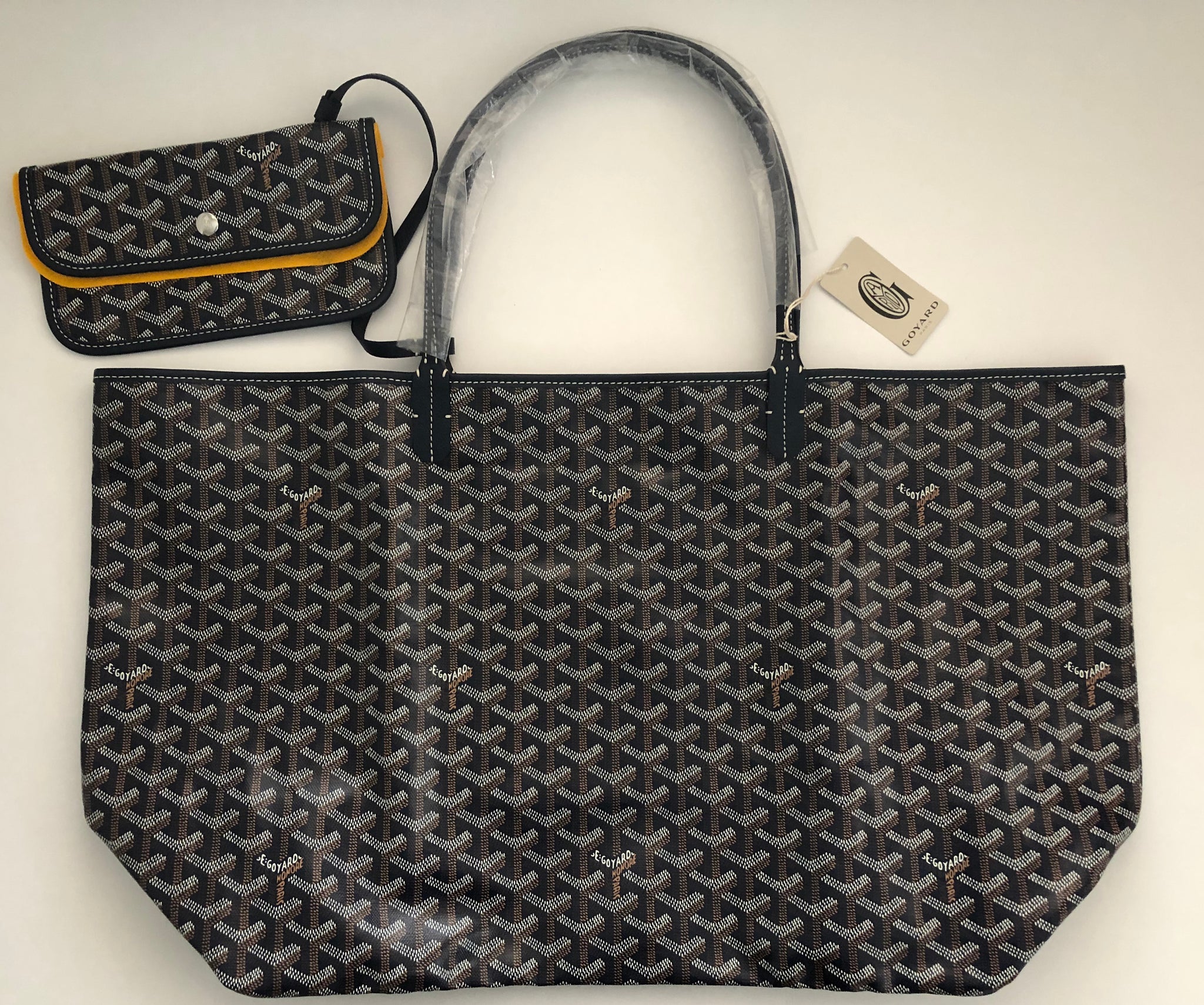 Goyard blue tote bag deals