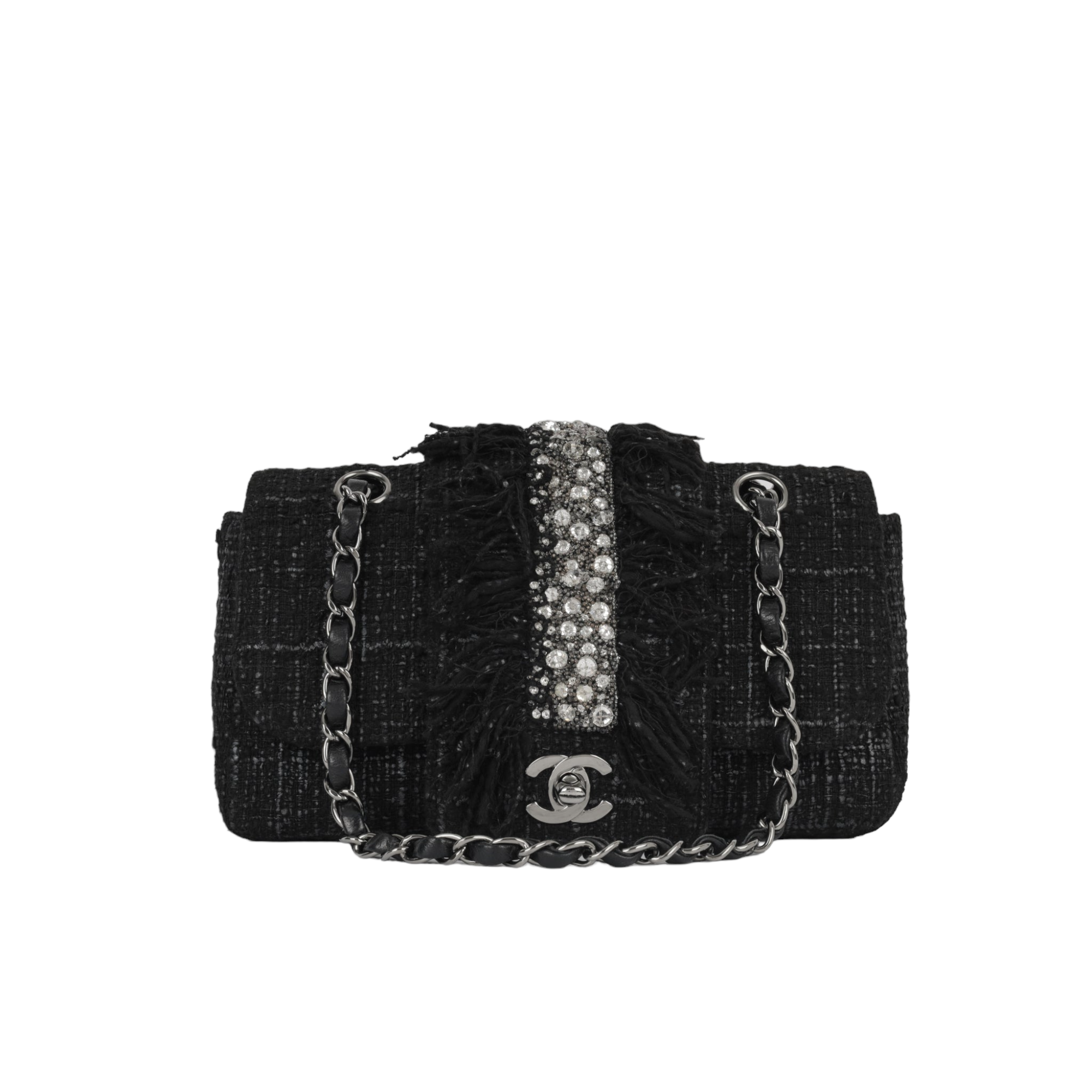 Chanel 2006 Small Tweed Flap / Crystal Fringe – Lux Second Chance