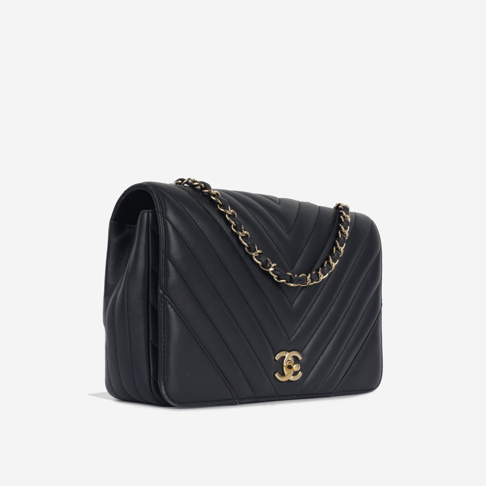 Chanel Large Chevron Statement Flap Bag – Lux Second Chance