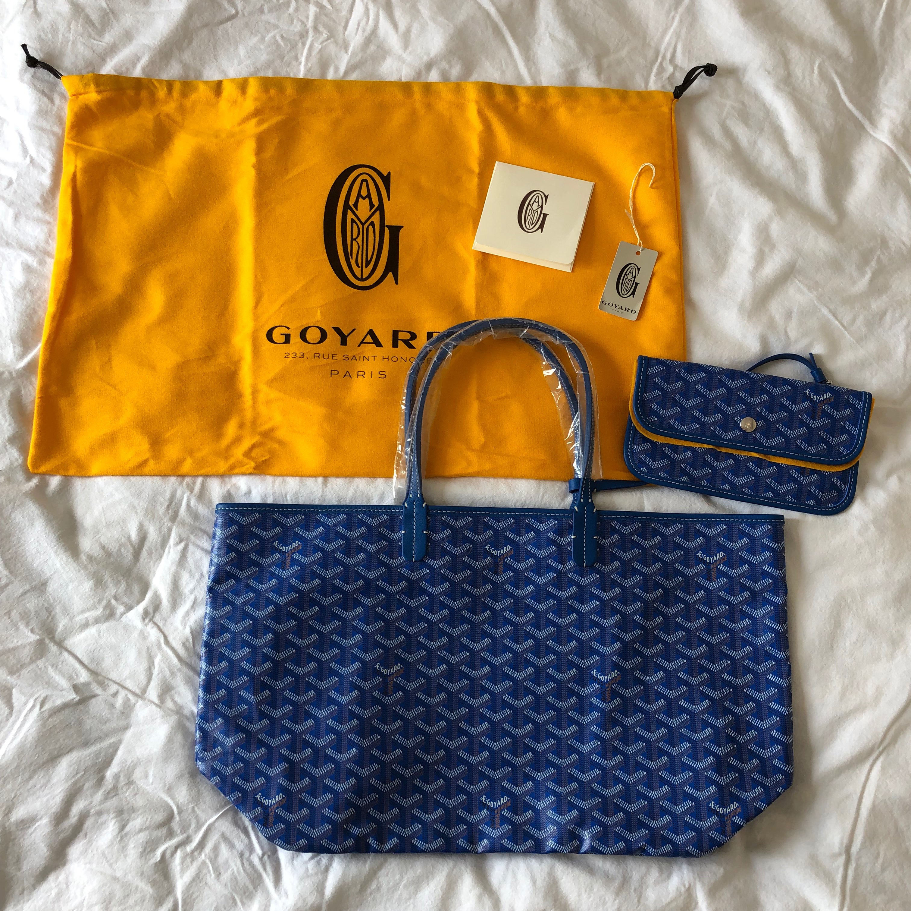 Goyard st sales louis tote blue