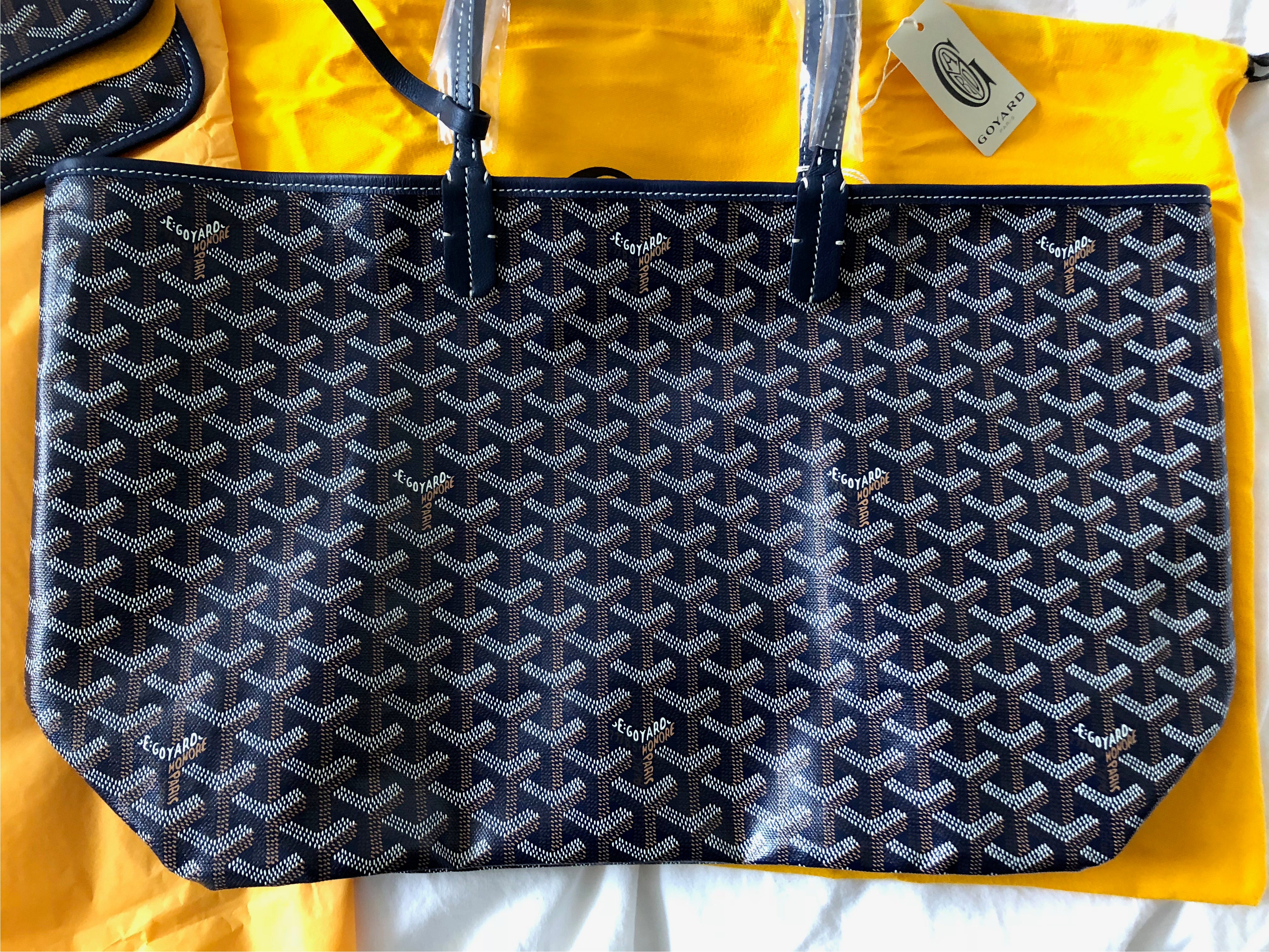 Goyard Saint Louis Pm Tote Bag Blue With Pouch PXL1370 – LuxuryPromise