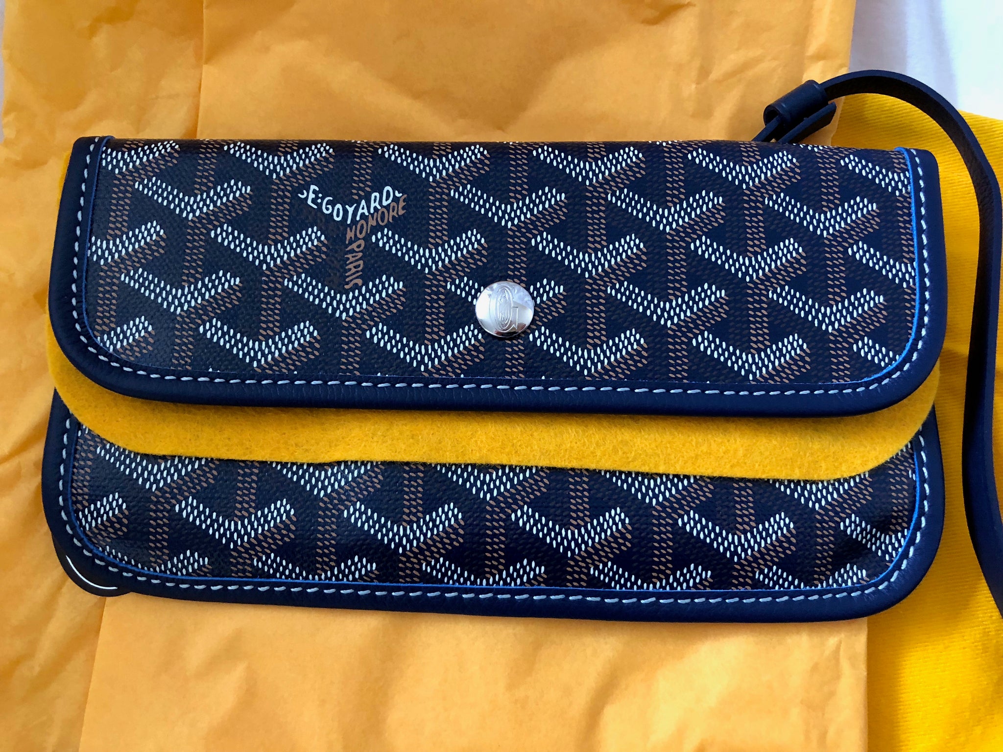Goyard Louis Navy Blue PM Tote (NWT) – Lux Second Chance